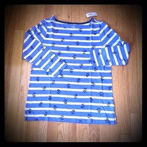 Old Navy Floral & Stripe Shirt NEW